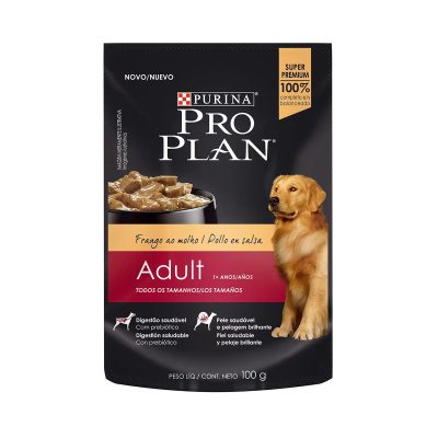 PROPLAN SOBRE PERROS ADULTOS POLLO X 100 GR