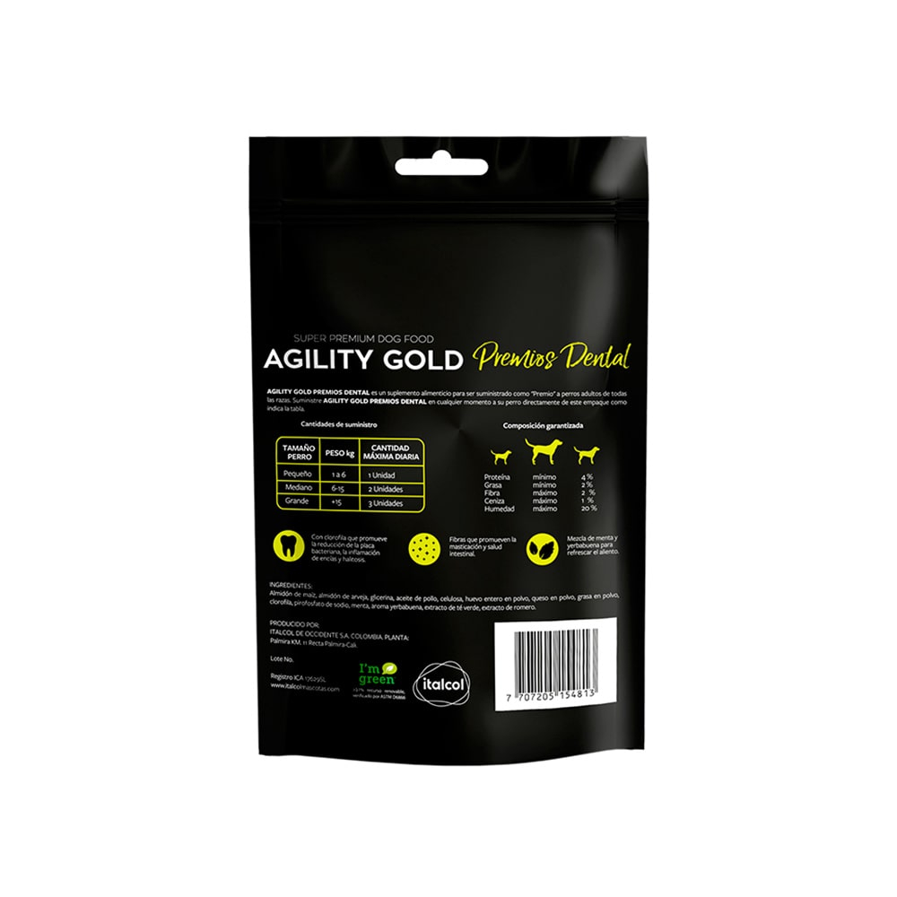 AGILITY GOLD PREMIOS DENTALES 150G - Imagen 2