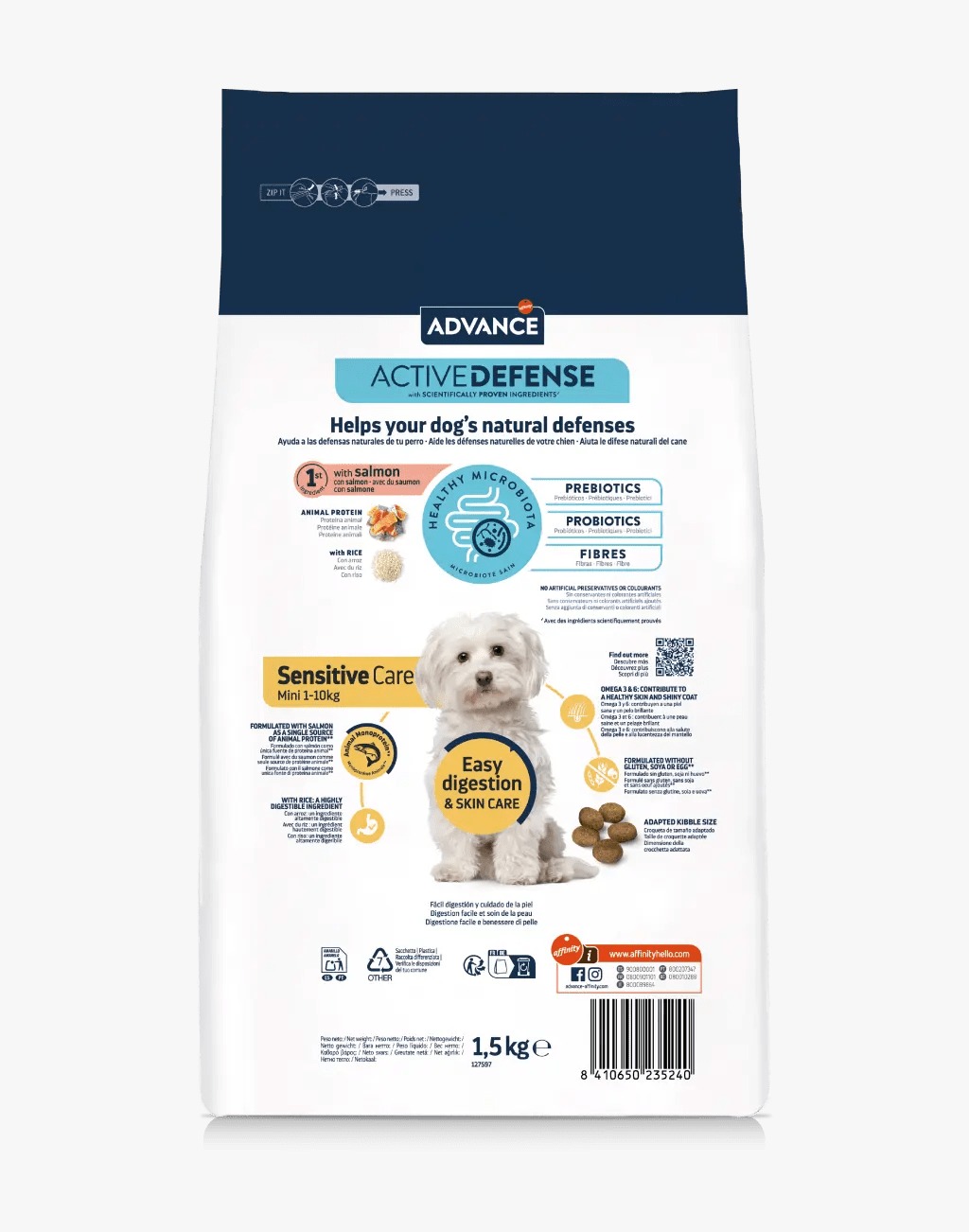 ADVANCE MINI ADULTOS SENSITIVE CARE SALMON - Imagen 2