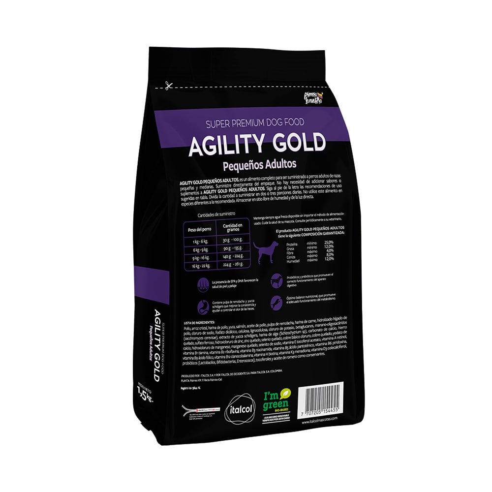 AGILITY GOLD PEQUEÑOS ADULTOS - Imagen 2