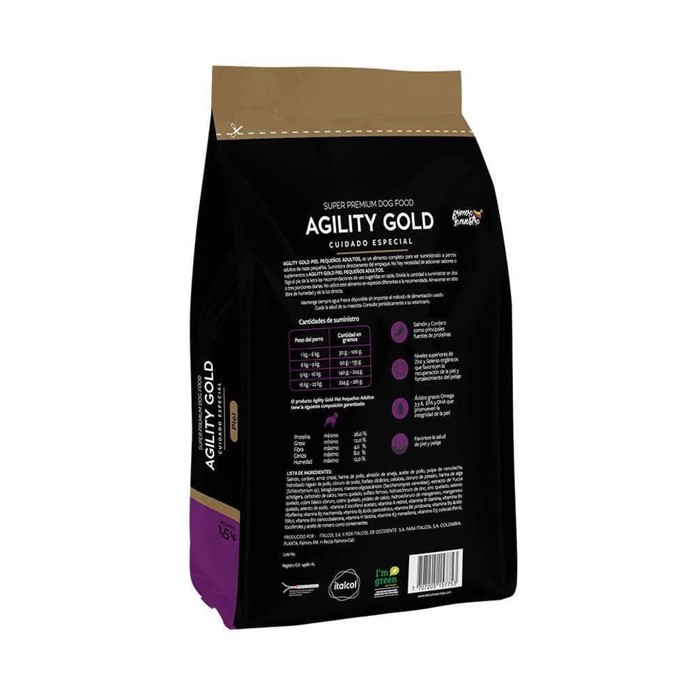 AGILITY GOLD PIEL PEQUEÑOS ADULTOS - Imagen 2