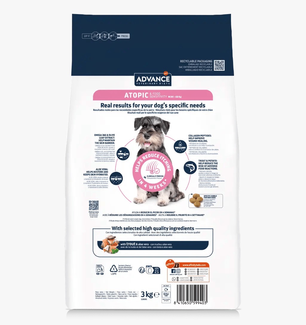 ADVANCE ATOPIC PERROS MINI TRUCHA 1.5 KG - Imagen 3
