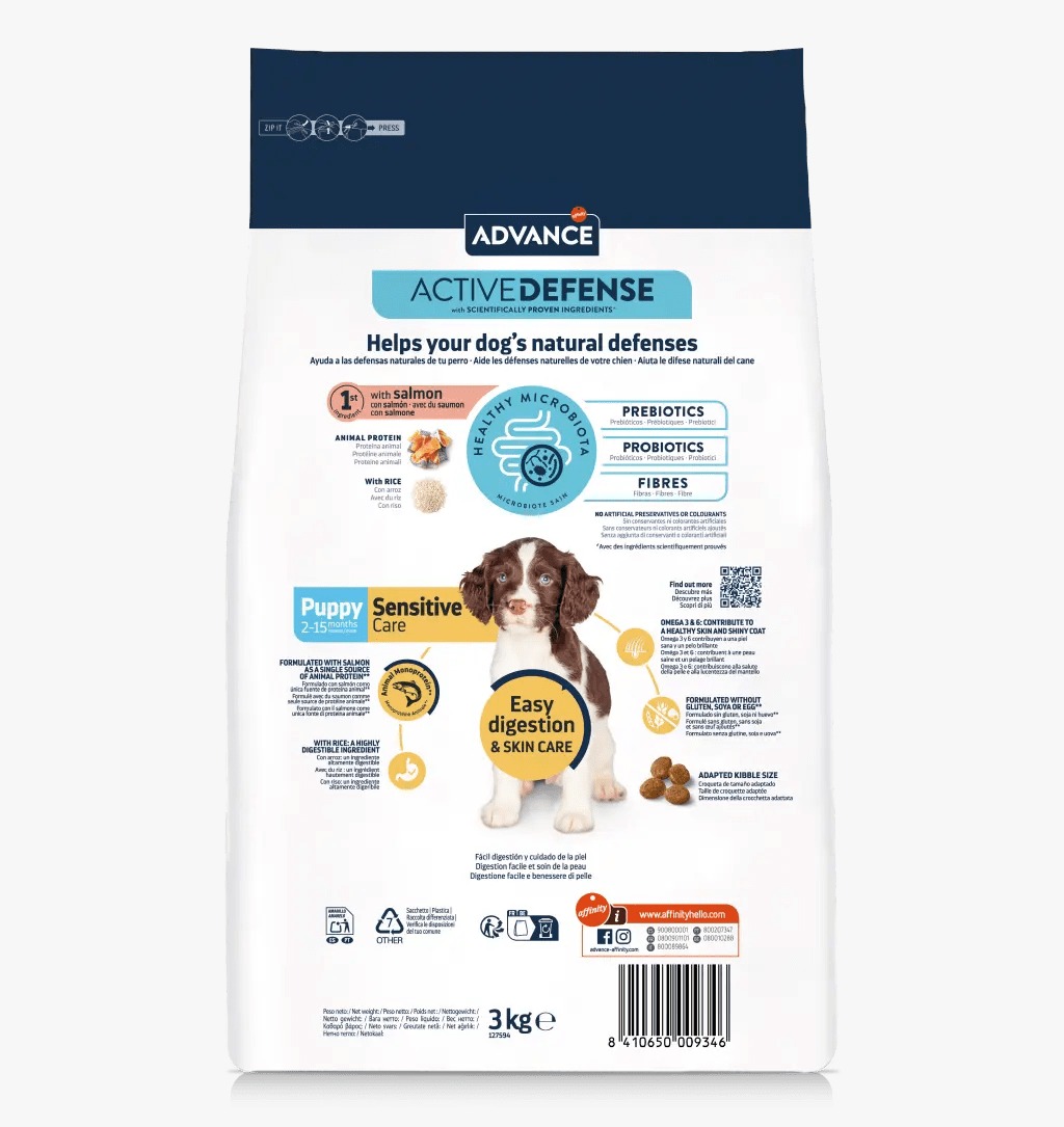 ADVANCE SENSITIVE PUPPY PERROS CACHORROS - Imagen 2