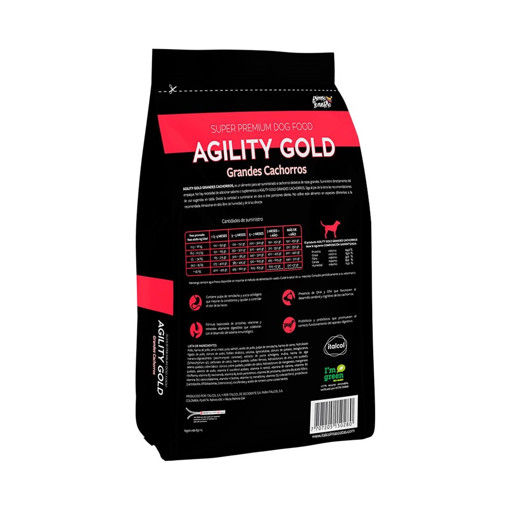 AGILITY GOLD GRANDES CACHORROS - Imagen 2