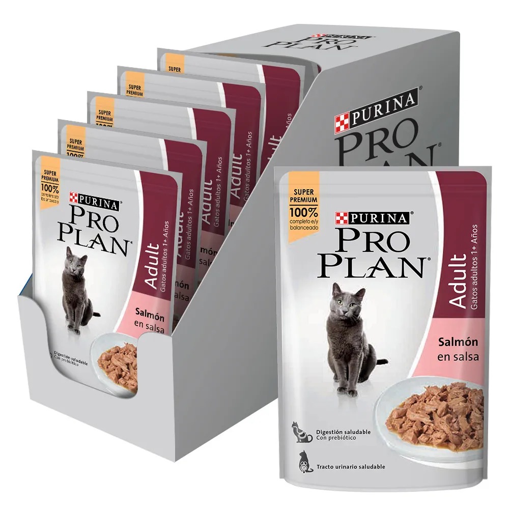PROPLAN HÚMEDO GATO ADULTO SALMÓN X 85 GR - Imagen 3