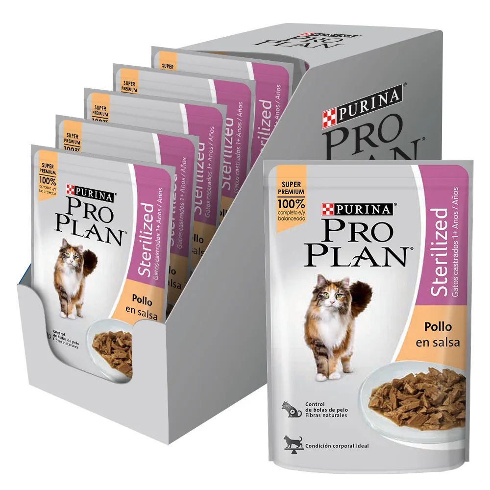PROPLAN HÚMEDO GATOS ESTERILIZADOS POLLO X 85 GR - Imagen 2