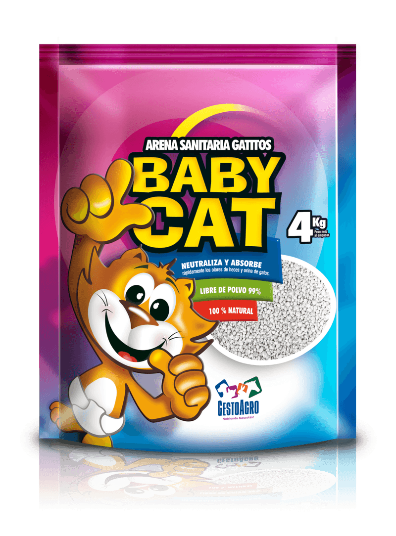 Baby cat arena sanitaria gatos