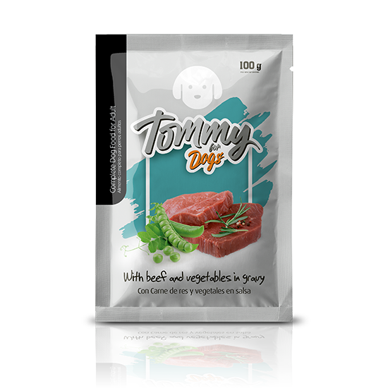 ALIMENTO HÚMEDO TOMMY DOGS CARNE CON VEGETALES