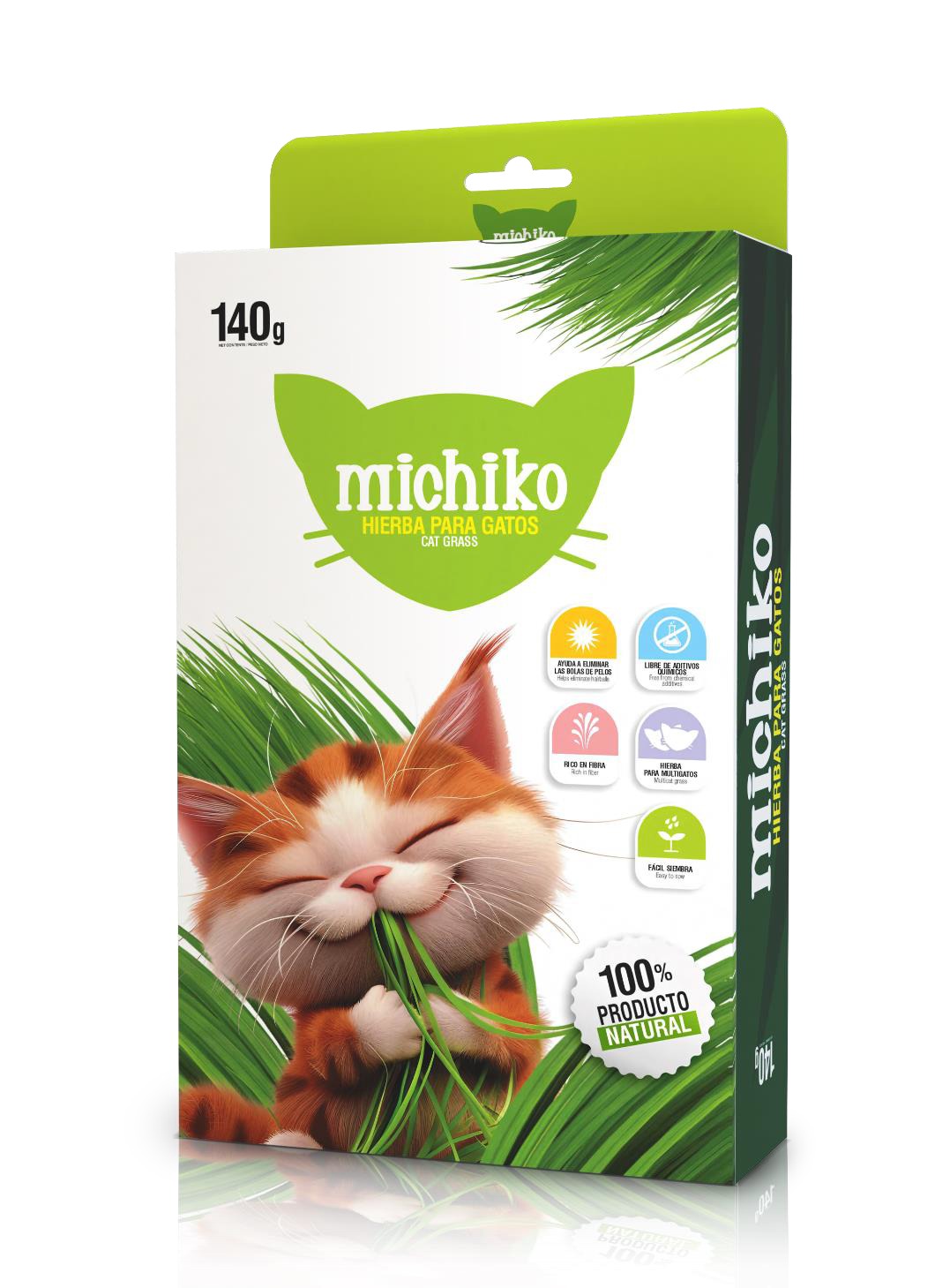 Hierba Gatera Kit de Cultivo Michiko 140 G