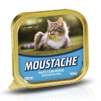 MOUSTACHE PATÉ GATOS ADULTOS SABOR PESCADO x 100 G