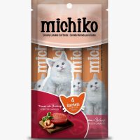 Michiko Snack para Gatos Atún y Camarón snack húmedo premium