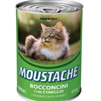 Moustache alimento húmedo para gatos sabor Conejo de 415 g
