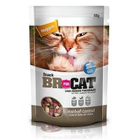 Snack BR for Cat Nuggets Hairball Control 60 g – Control de bolas de pelo y salud digestiva para gatos adultos
