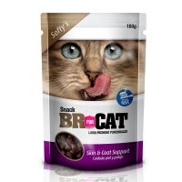 Snacks BR for CAT Skin & Coat Support 100 g – Suplemento para el cuidado de la piel y pelaje de gatos