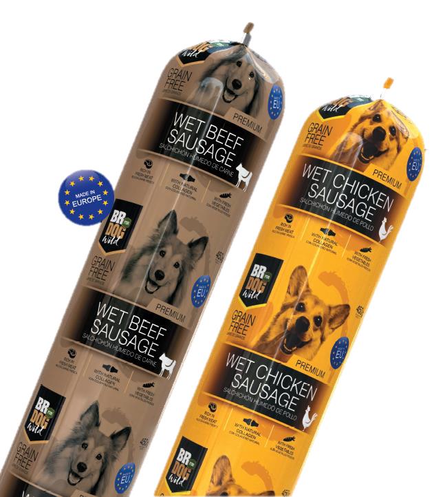 Salchichón Tommy For Dog Beef – alimento húmedo de carne para perros adultos