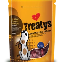 Snack Treatys Tiras de Tocino para Perros x 200 Gr